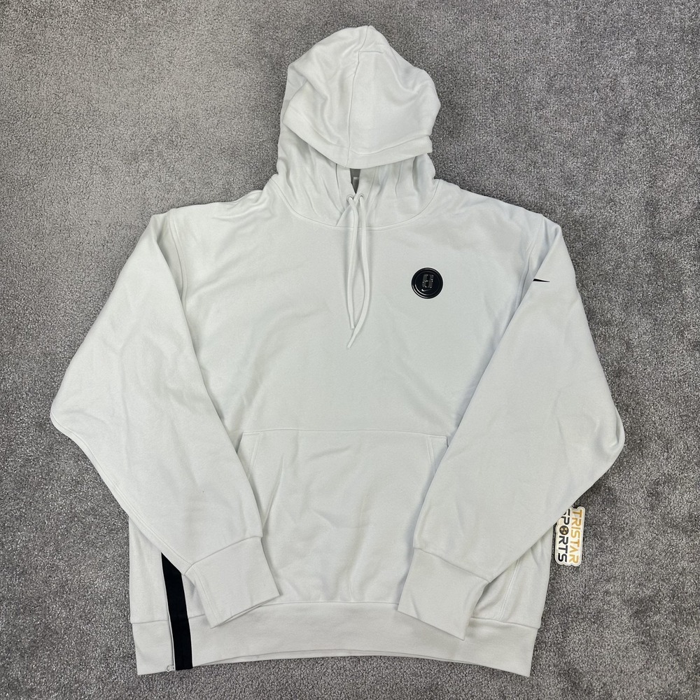 Nike Sabrina Ionescu Hoodie Mens XL White Swoosh Basketball Pullover Sideline